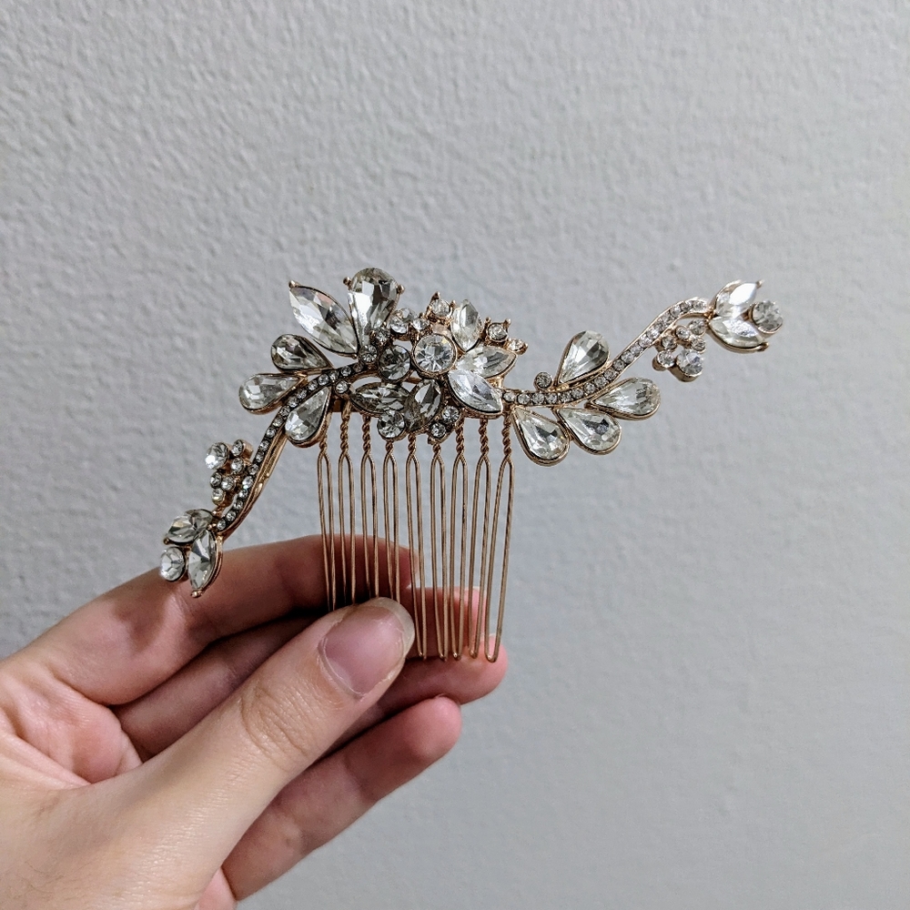 Bridal Hairpiece - Rose gold